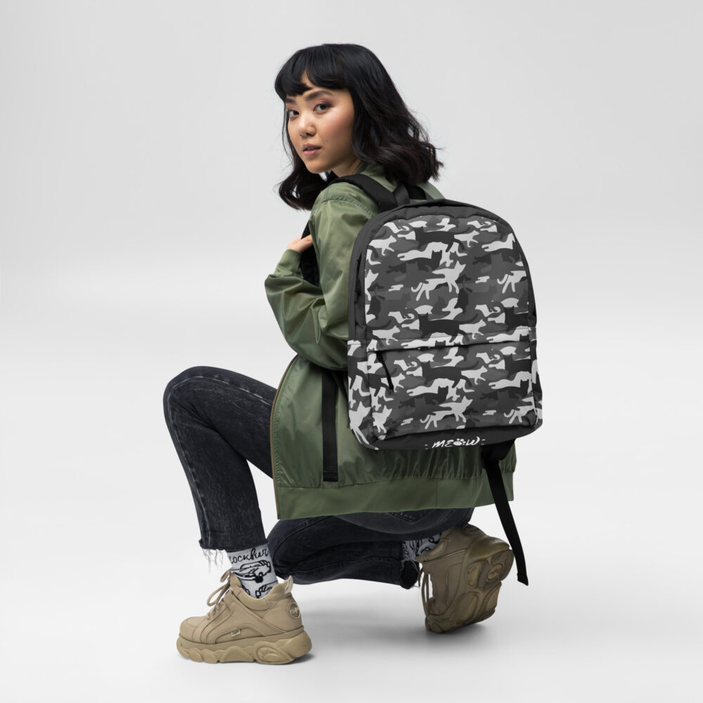 Zaino Grey camouflage cat - immagine 6