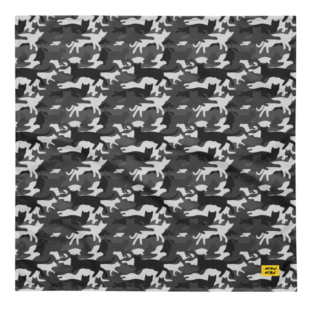 Bandana Grey Running Cats - immagine 3