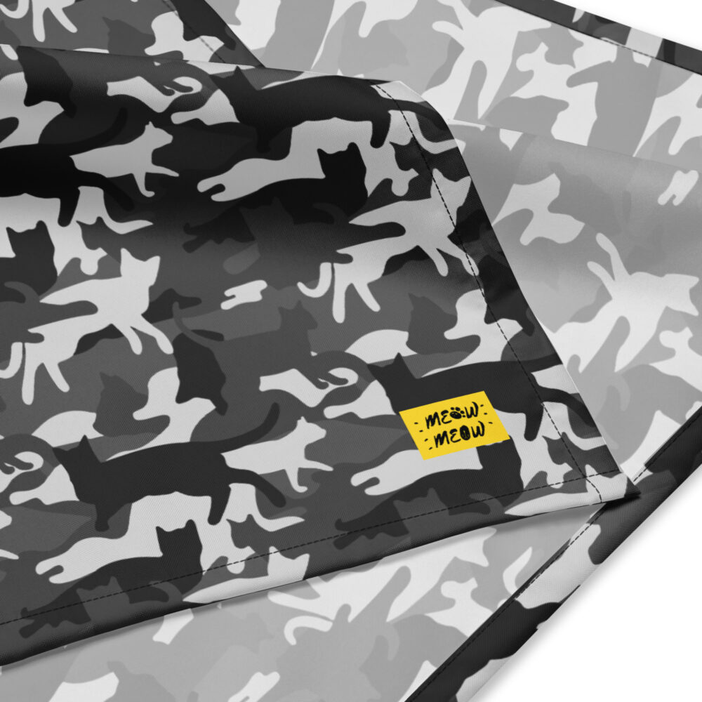 Bandana Grey Running Cats