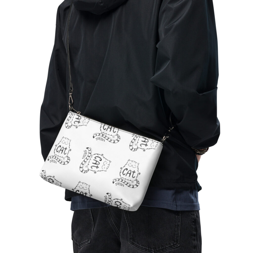 Clutch Feline Typography - Borsa a tracolla - immagine 5