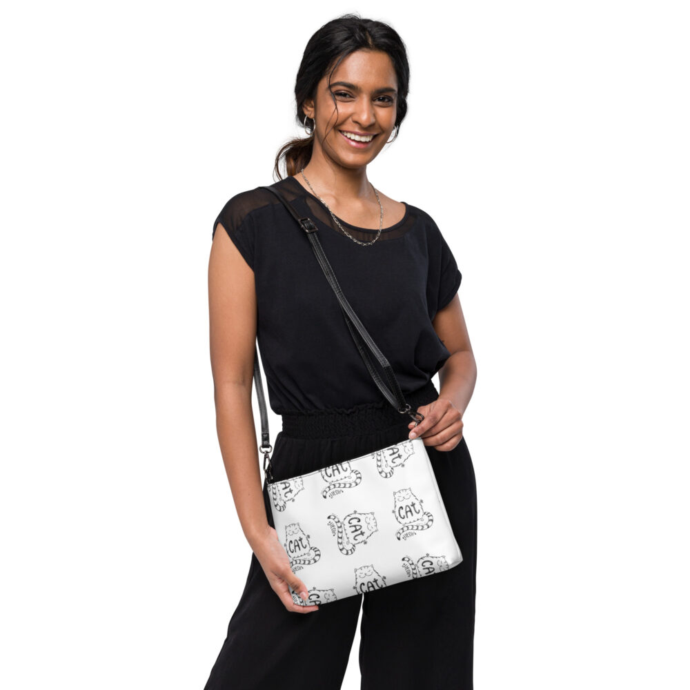 Clutch Feline Typography - Borsa a tracolla - immagine 2