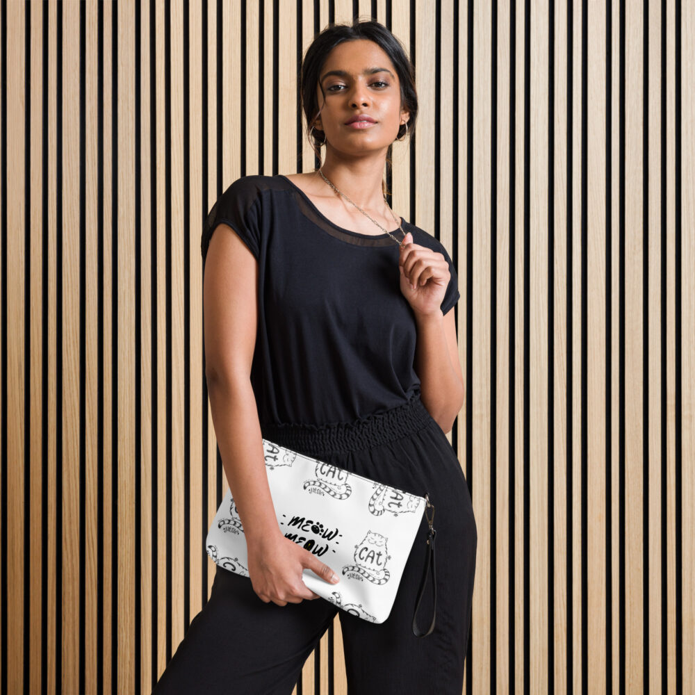 Clutch Feline Typography - Borsa a tracolla - immagine 9