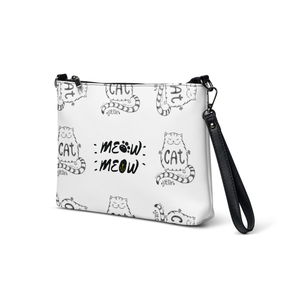 Clutch Feline Typography - Borsa a tracolla - immagine 10