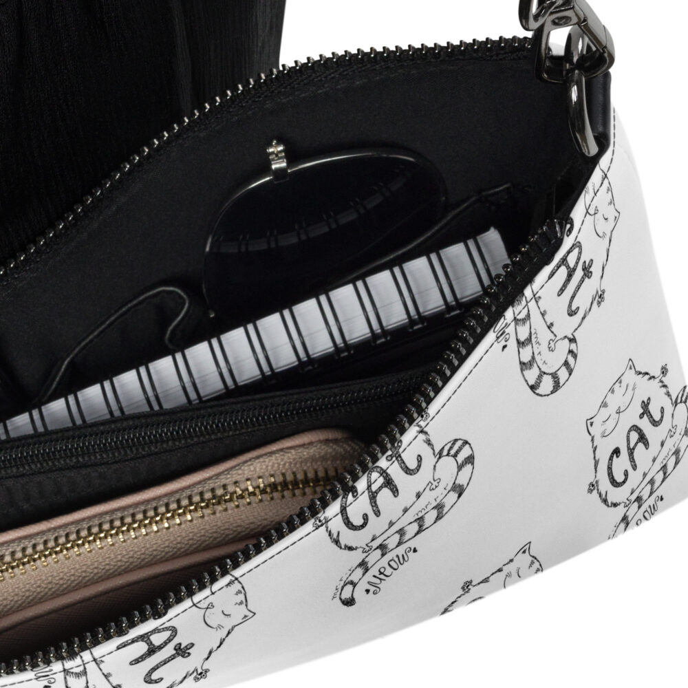 Clutch Feline Typography - Borsa a tracolla - immagine 4