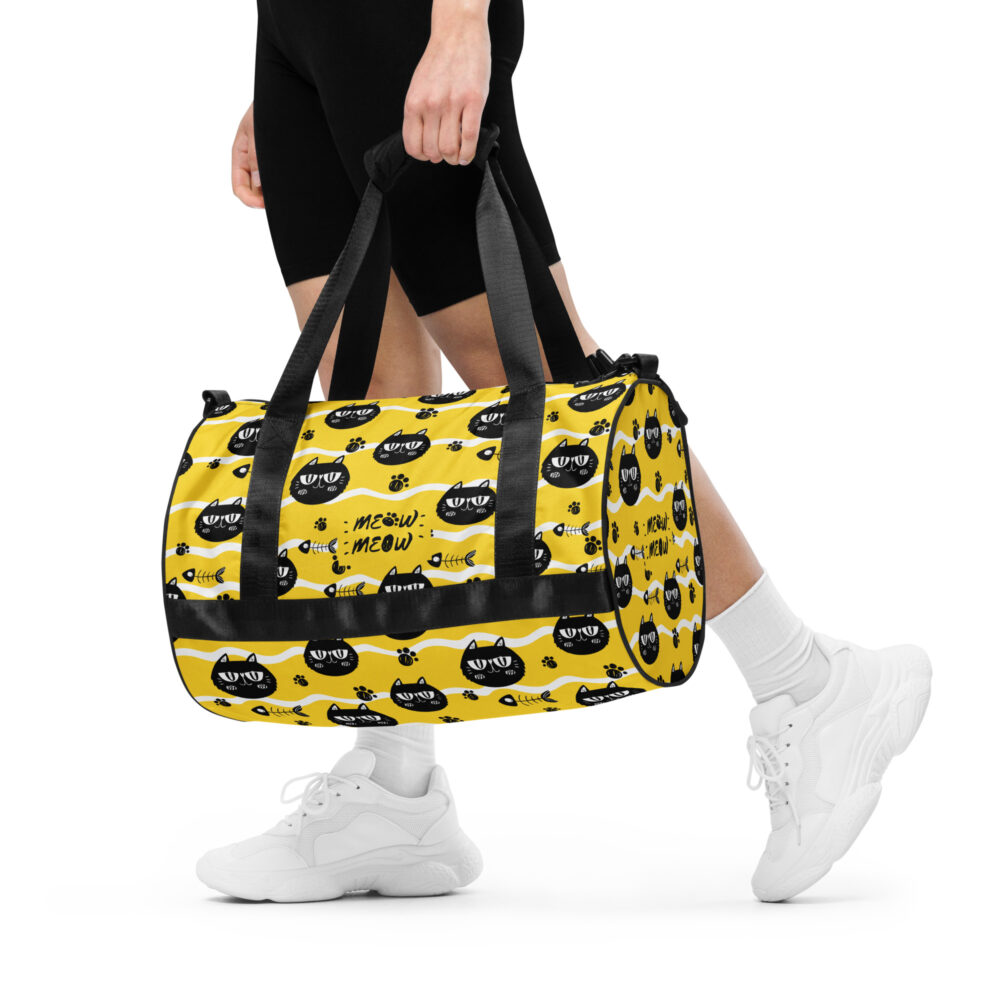 Borsone Sport Yellow Wave Midi - immagine 4