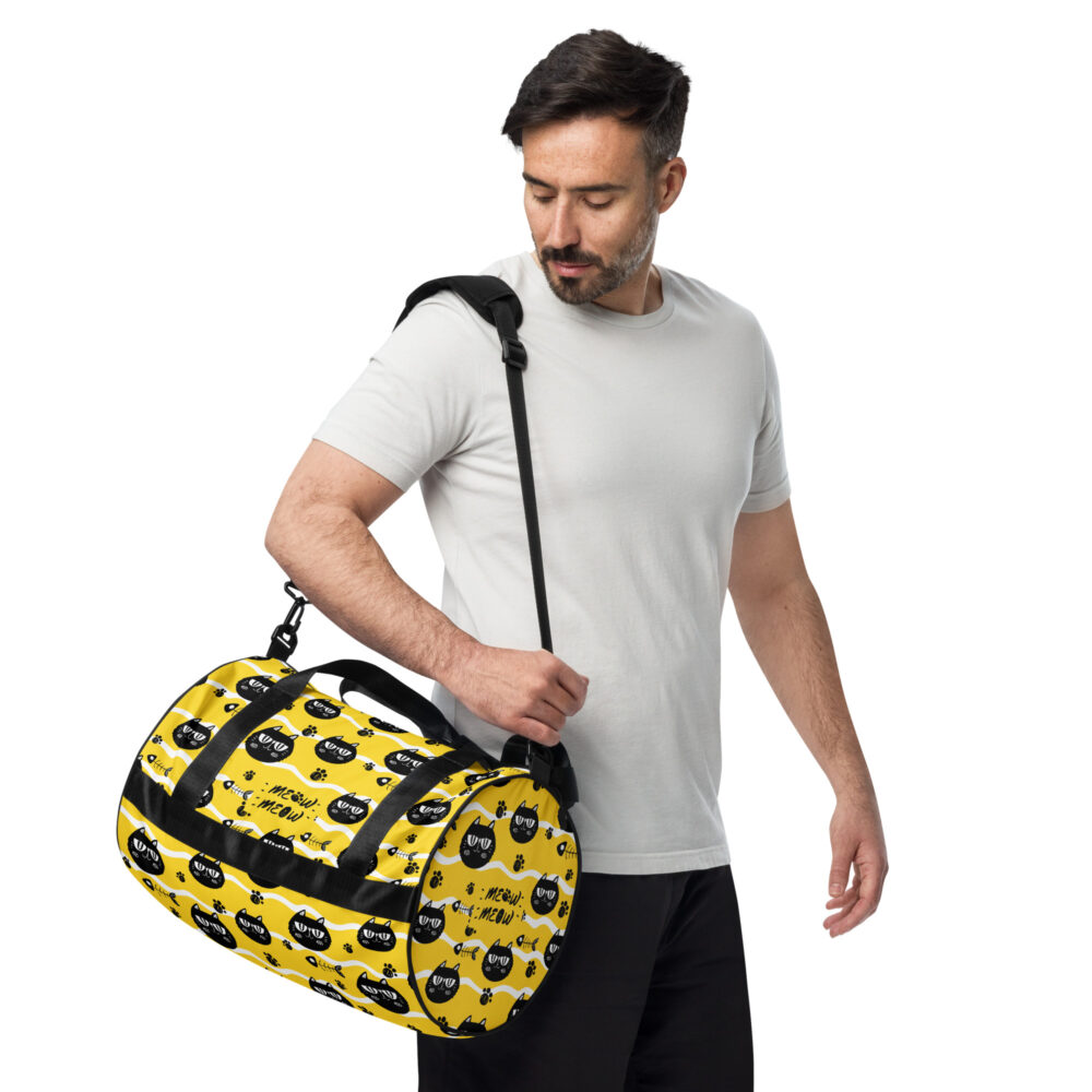 Borsone Sport Yellow Wave Midi - immagine 3