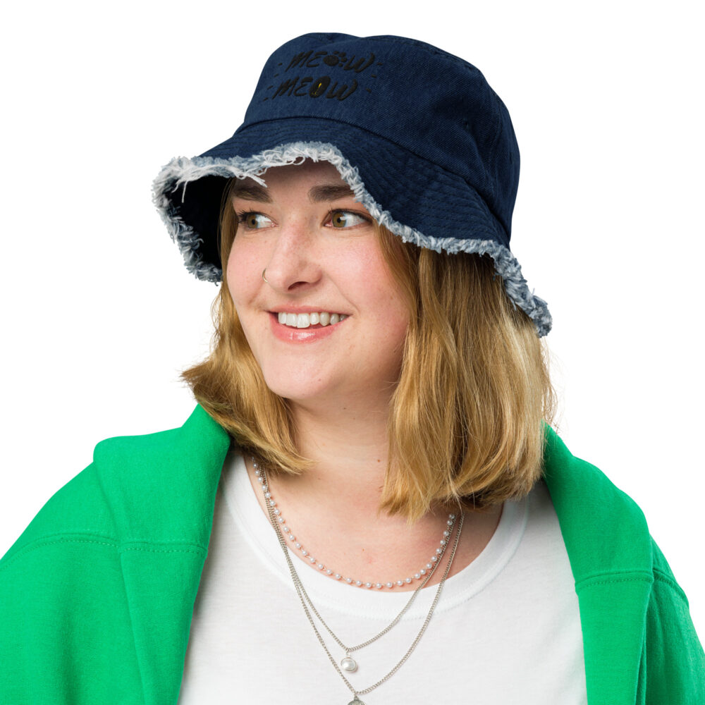 Denim Meow Bucket Hat - immagine 2