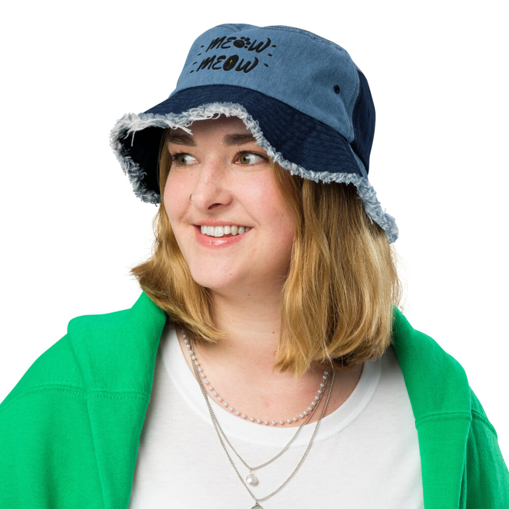 Denim Meow Bucket Hat - immagine 8