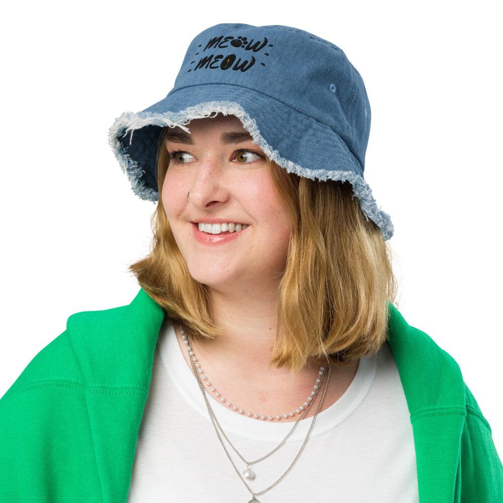 Denim Meow Bucket Hat - immagine 11
