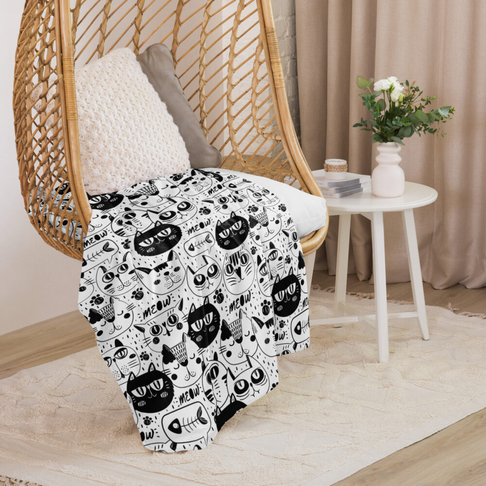 Coperta Sherpa Meow Mix - immagine 9