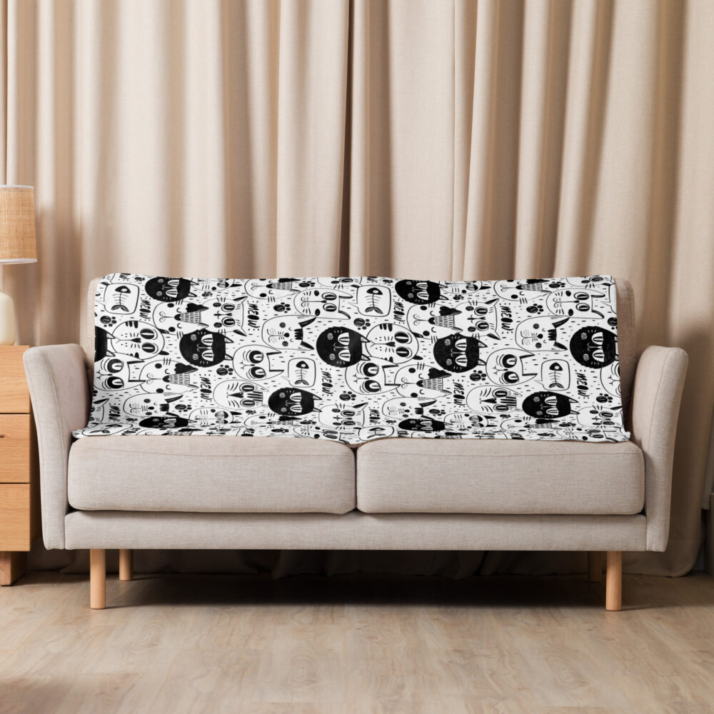 Coperta Sherpa Meow Mix - immagine 10