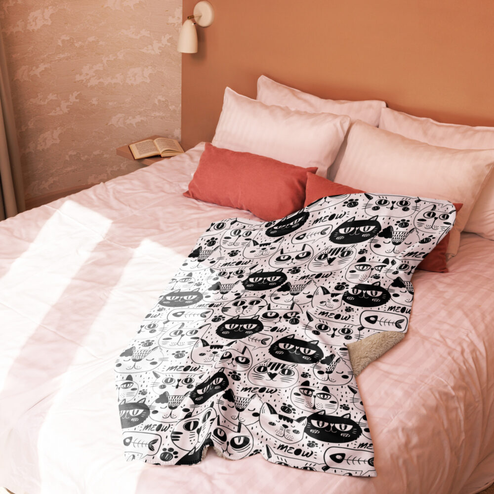 Coperta Sherpa Meow Mix - immagine 12