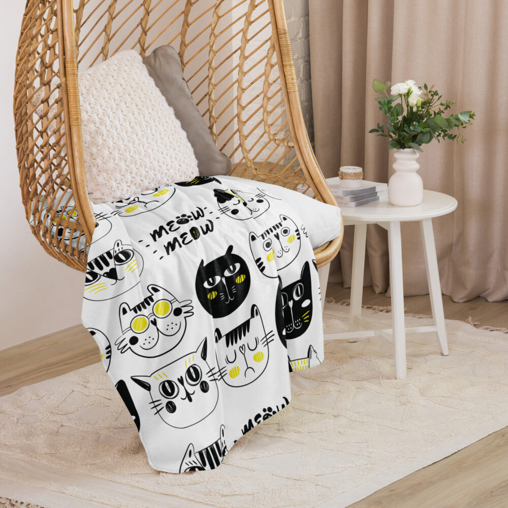 Coperta Sherpa Feline Moods - immagine 6