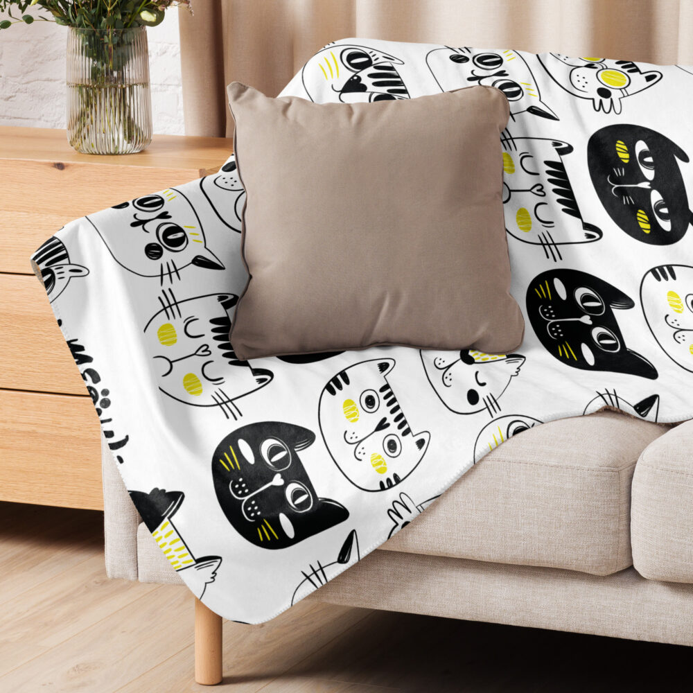 Coperta Sherpa Feline Moods - immagine 7