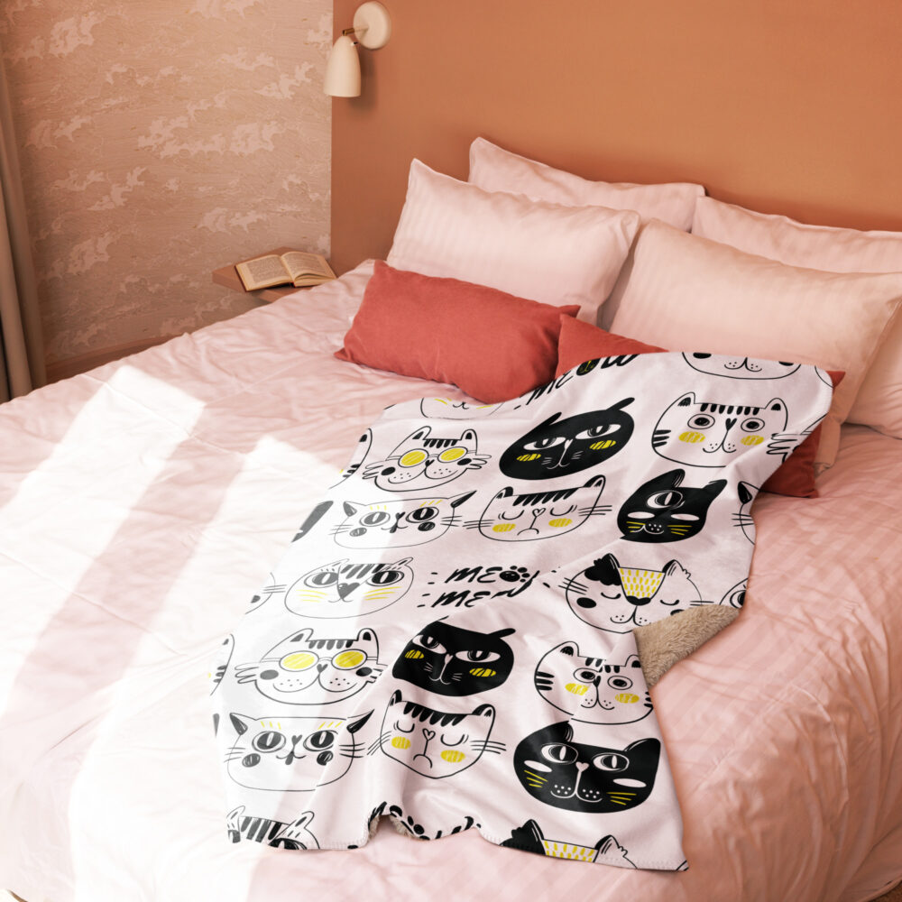 Coperta Sherpa Feline Moods - immagine 11