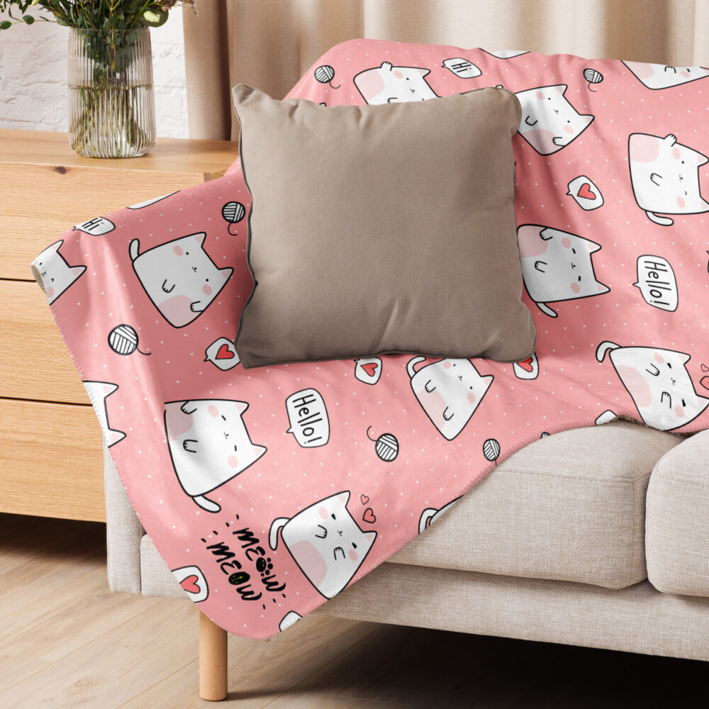 Coperta sherpa Sweet Kitties - immagine 7