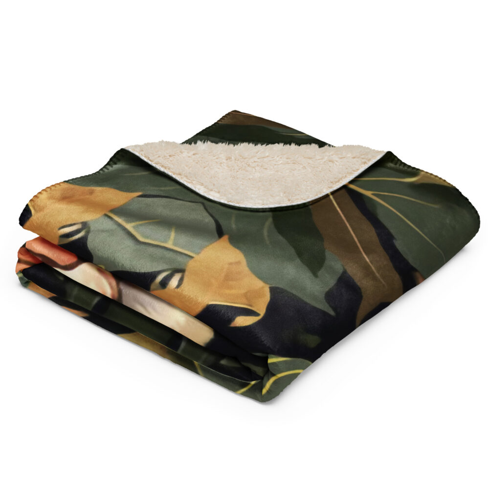 Coperta Sherpa Jungle Cat