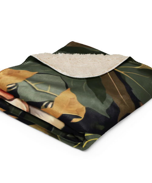 Coperta Sherpa Jungle Cat