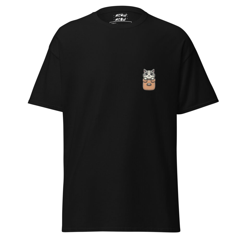 T-Shirt Maniche Corte Pocket Kitty Brown