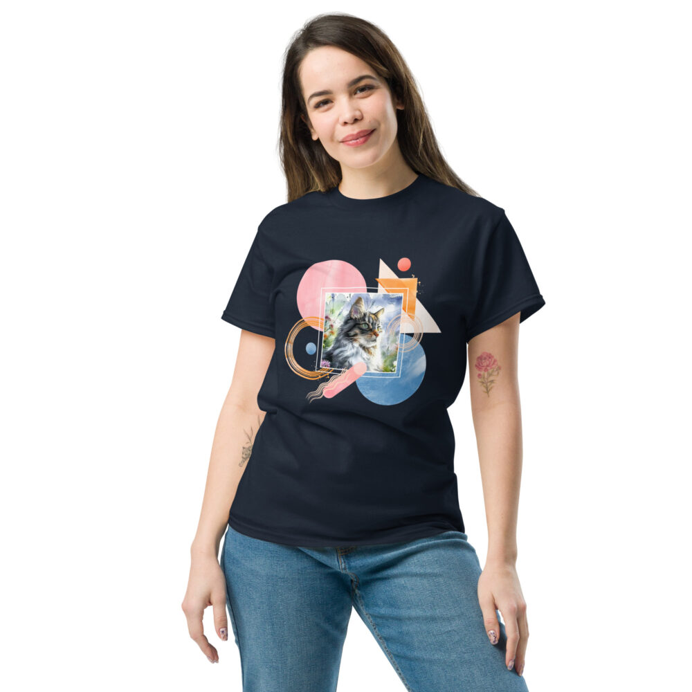 T-Shirt Geometric Feline - immagine 4