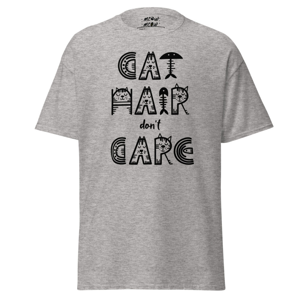 Cat Hair Don't Care Attitude Tee - immagine 11