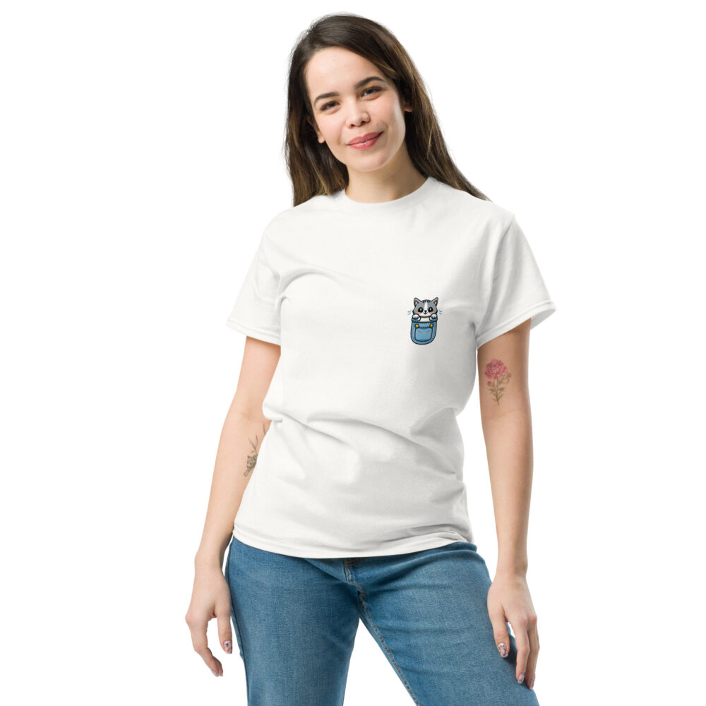 T-Shirt Maniche Corte Denim Pocket Friend - immagine 8