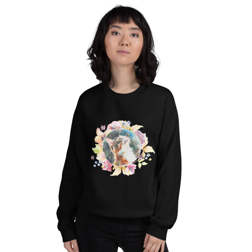 Felpa Girocollo Blossom Cat - immagine 2