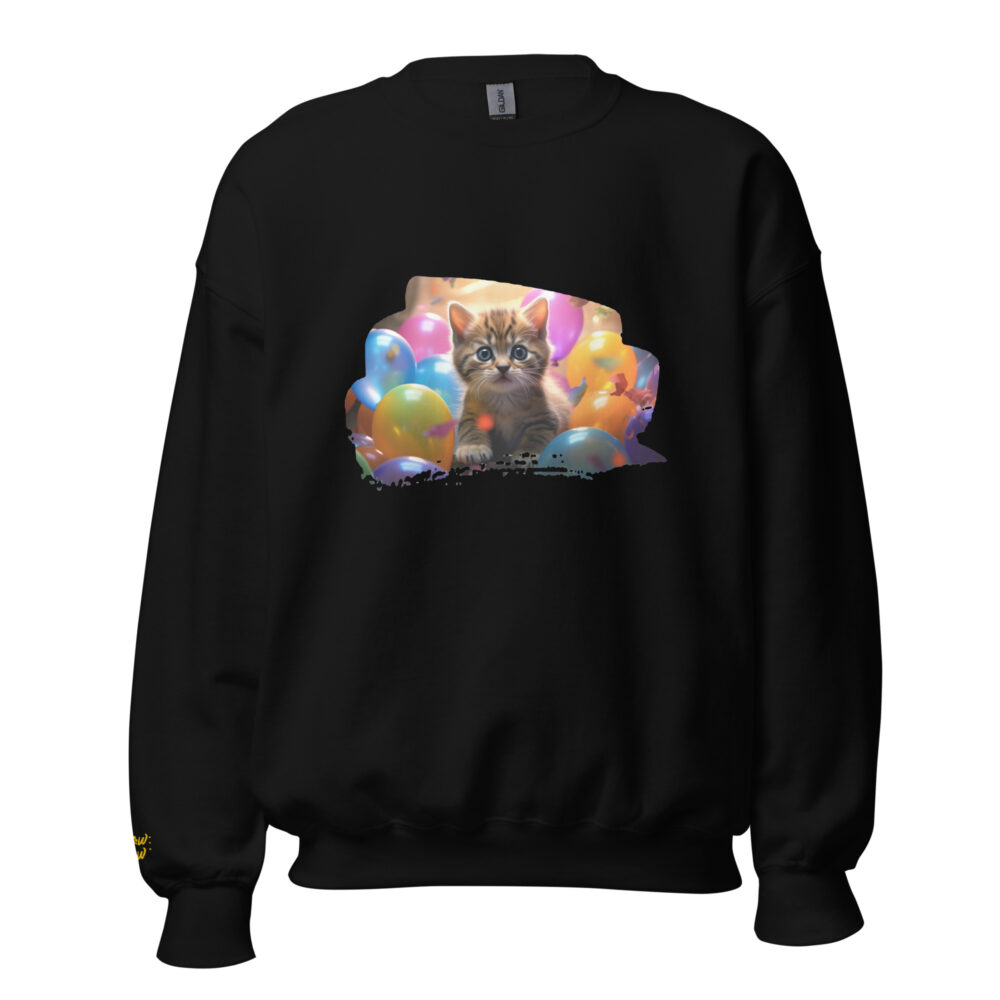 Balloon Party Kitten Crewneck