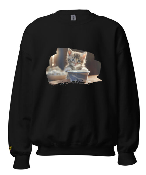 Milk Bowl Curious Kitten Hoodie