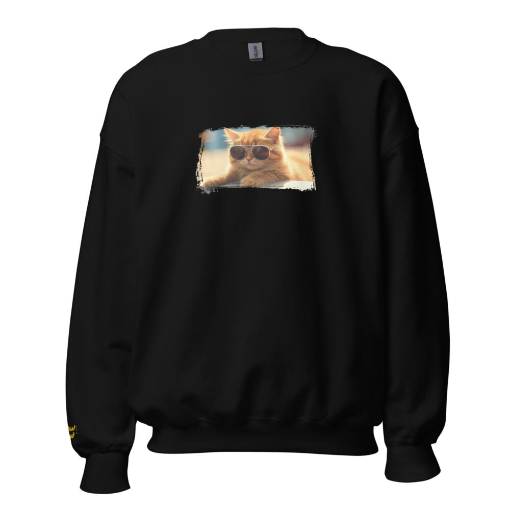 Golden Hour Aviator Cat Crewneck