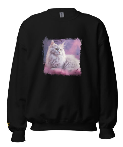 Purple Haze Cat Elegance Crewneck
