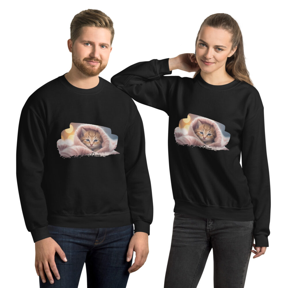 Cozy Blanket Kitten Comfort Crewneck - immagine 2