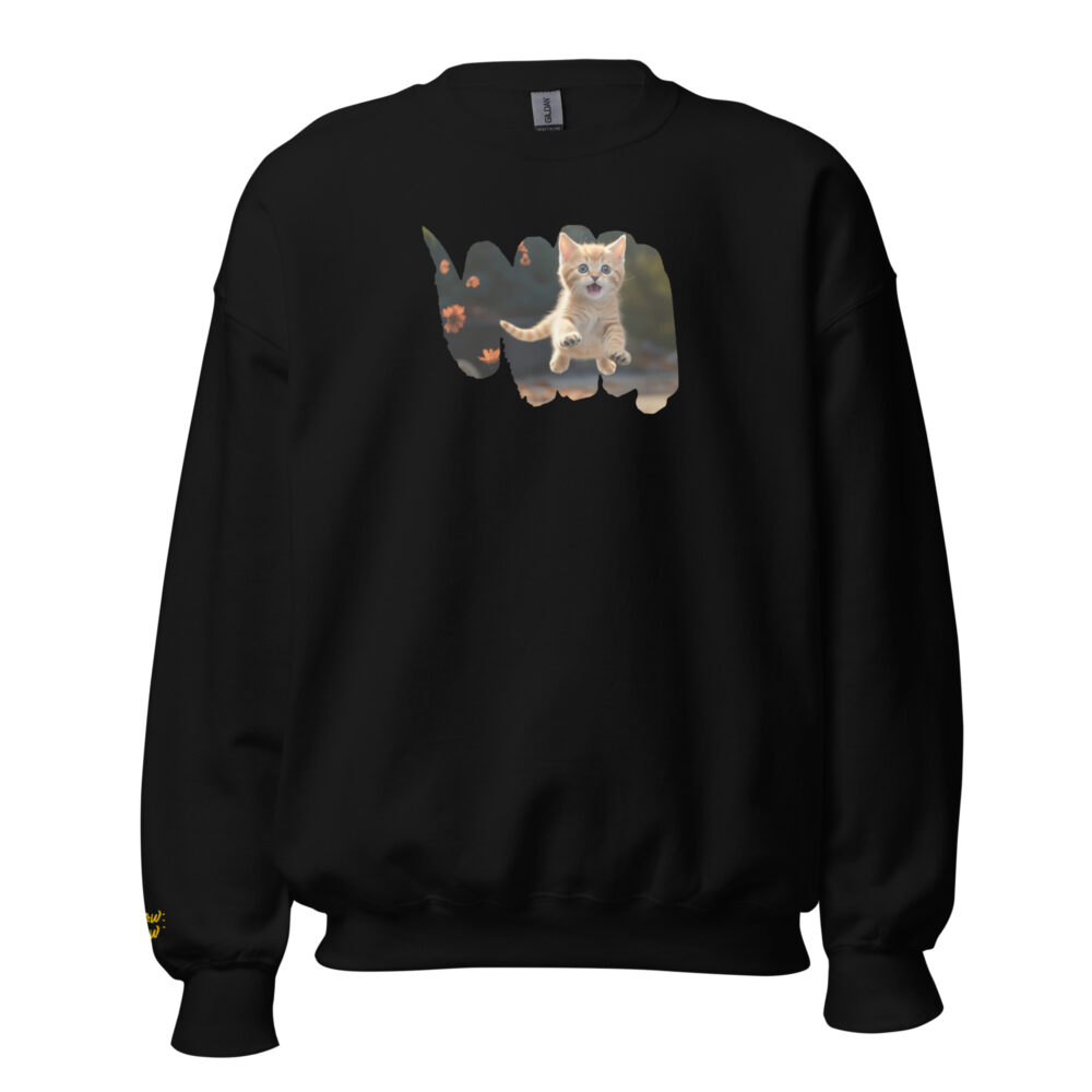 Flying Ginger Kitten Adventure Crewneck