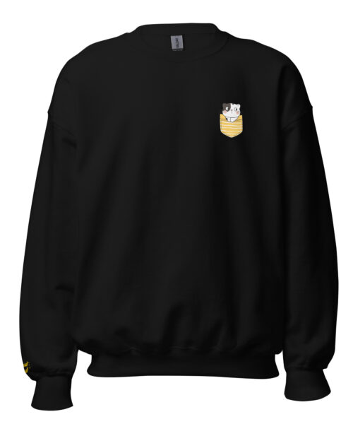 Felpa Girocollo Yellow Stripe Pocket
