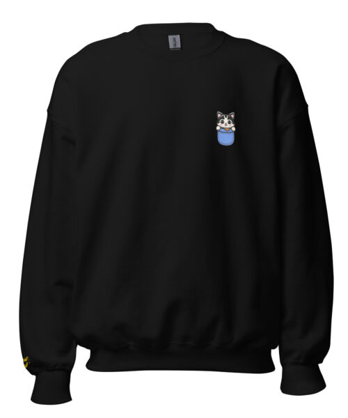 Felpa Girocollo Blue Pocket Pal