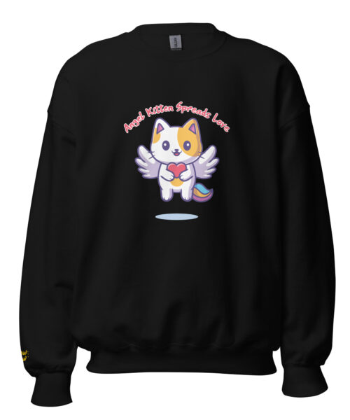 Felpa Girocollo Gattino Angelico