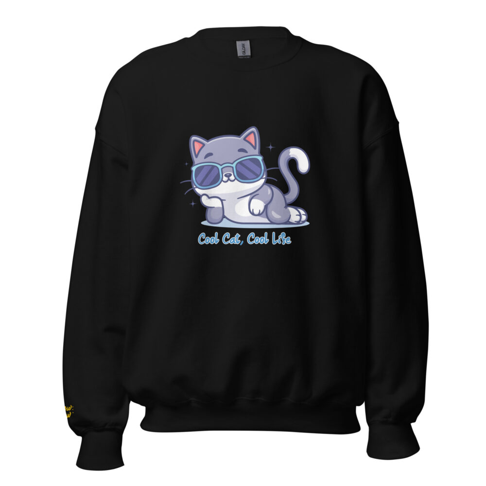 Felpa Girocollo Gatto Trendy