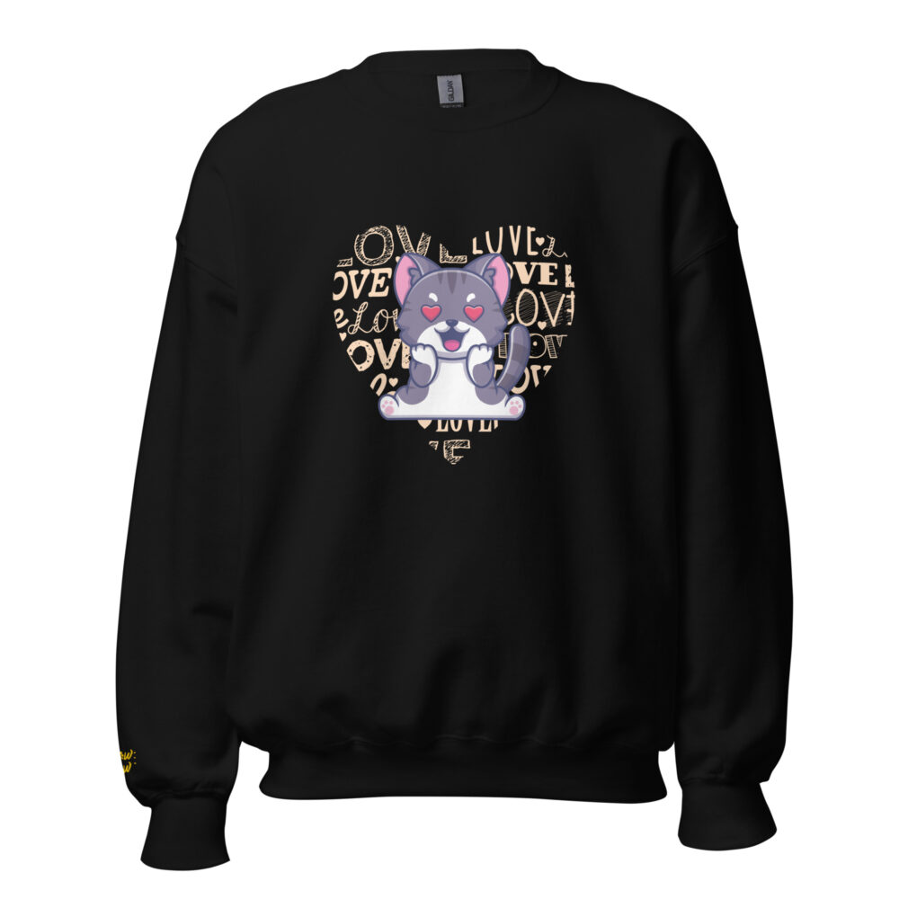 Felpa Girocollo Street Style Felino