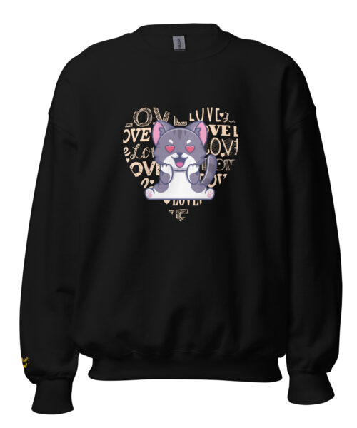 Felpa Girocollo Street Style Felino