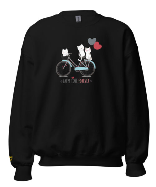 Felpa Girocollo Pedalata Felice