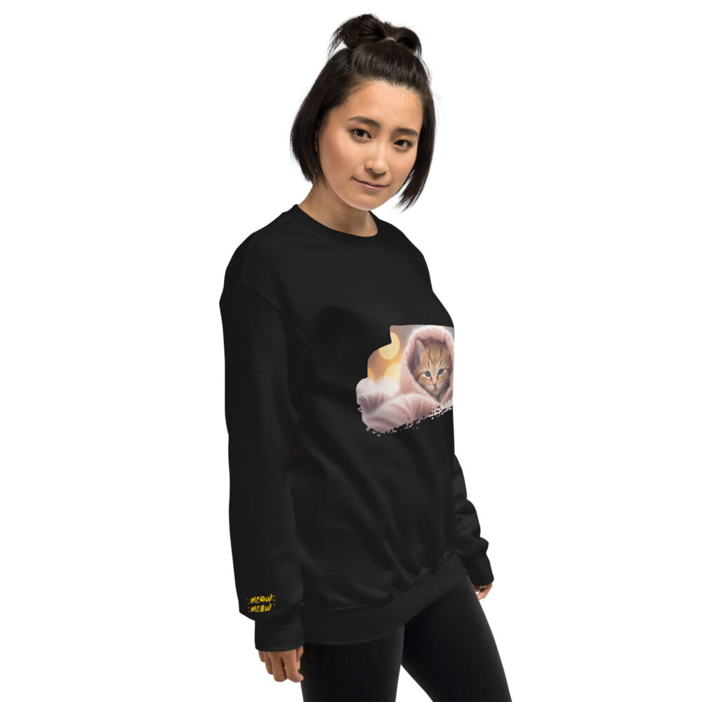 Cozy Blanket Kitten Comfort Crewneck - immagine 3