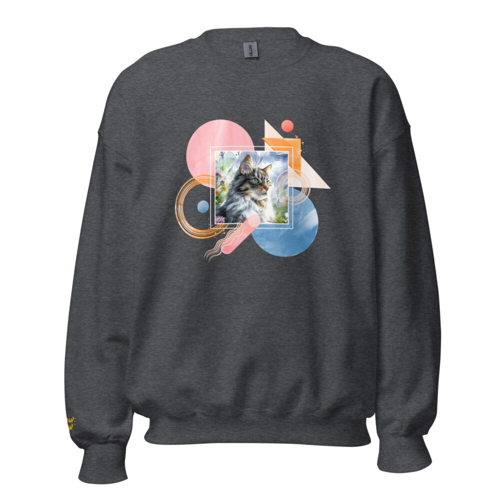 Felpa Girocollo Geometric Feline - immagine 37