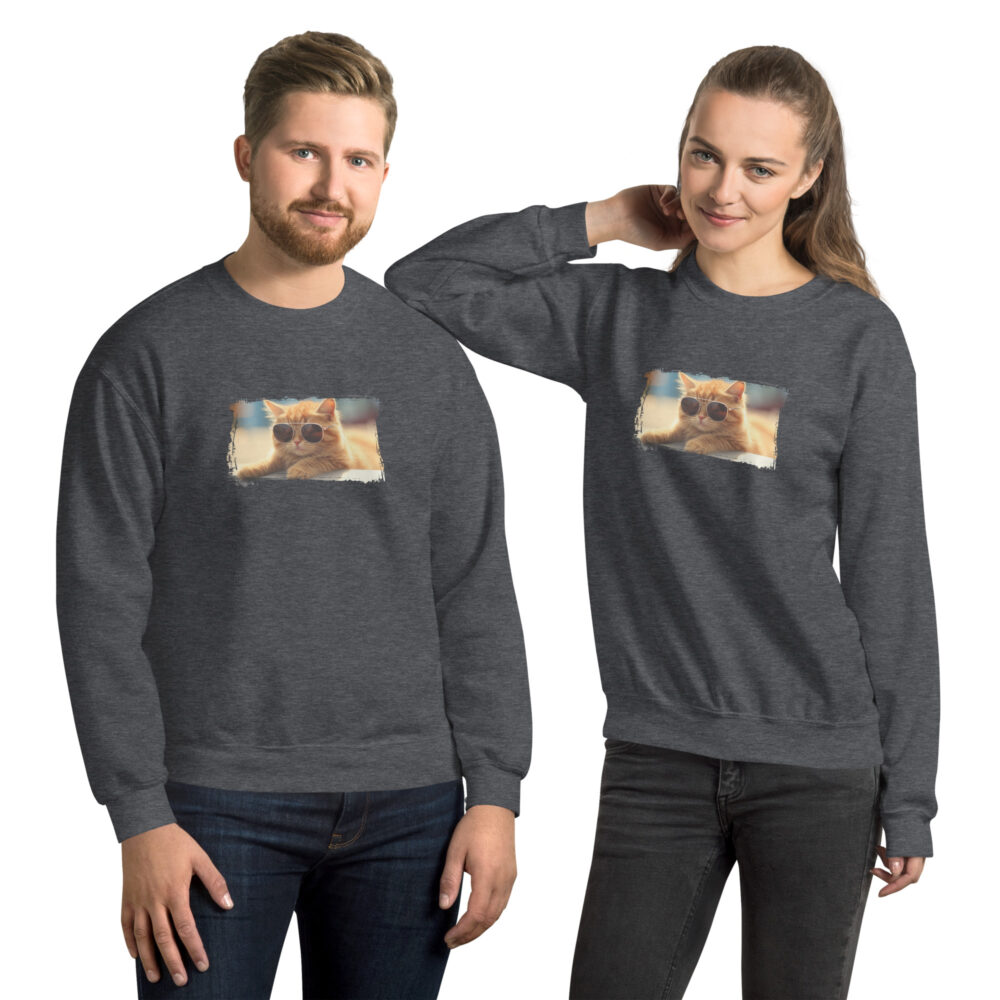 Golden Hour Aviator Cat Crewneck - immagine 12