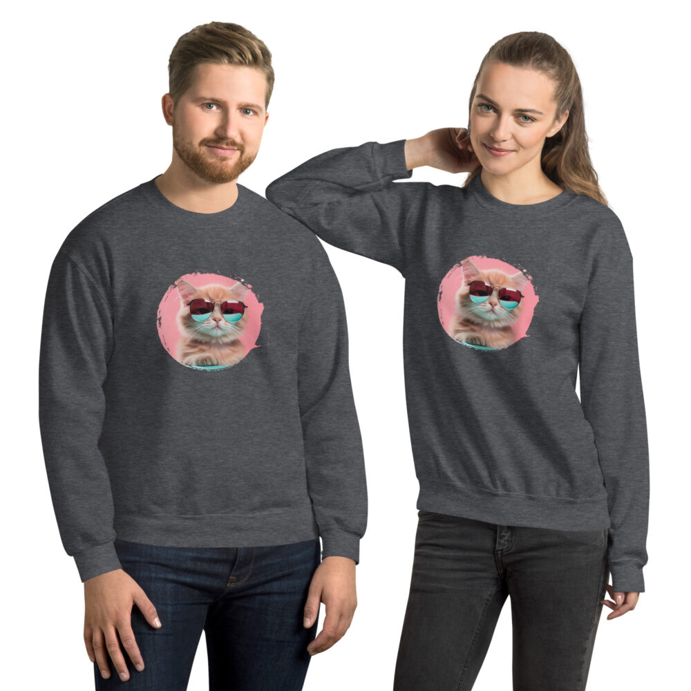 Pink Horizon Cool Cat Crewneck - immagine 11
