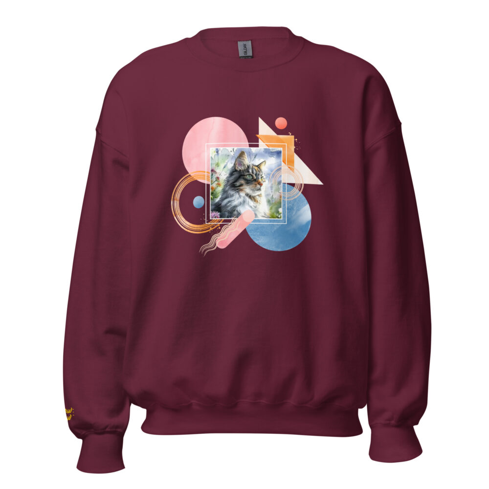 Felpa Girocollo Geometric Feline - immagine 33