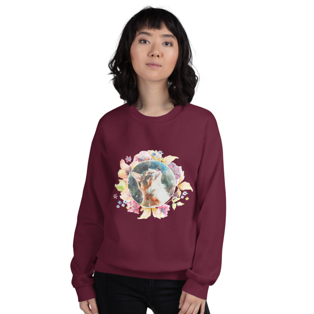 Felpa Girocollo Blossom Cat - immagine 6