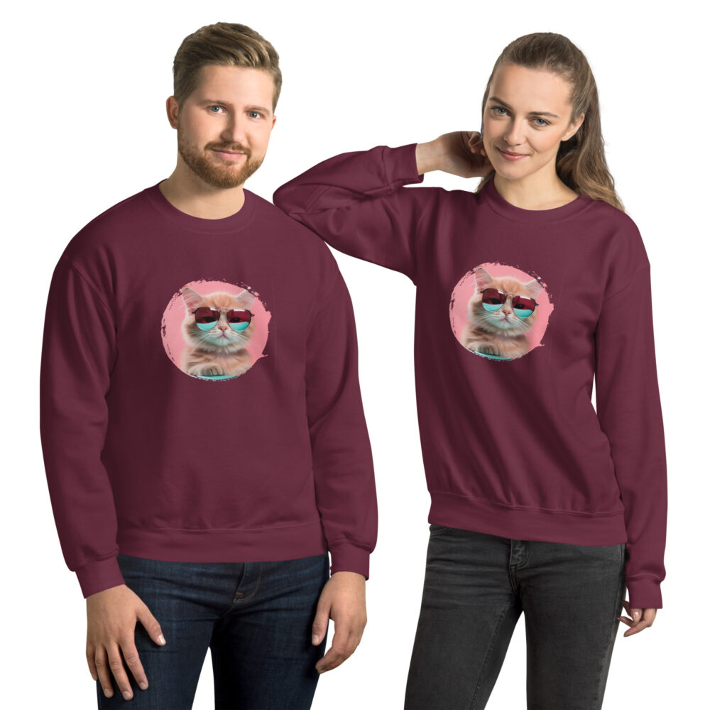 Pink Horizon Cool Cat Crewneck - immagine 8