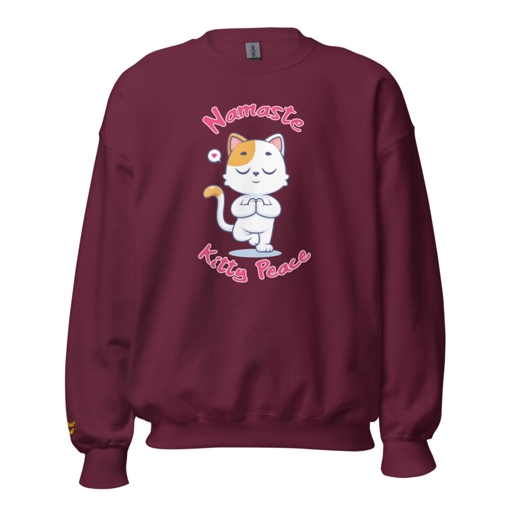 Felpa Girocollo Gattino Namaste - immagine 35