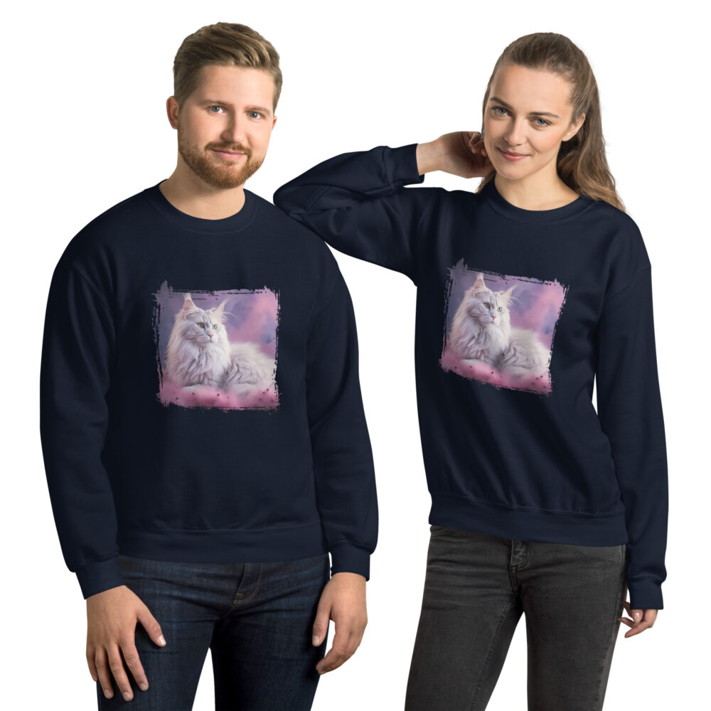 Purple Haze Cat Elegance Crewneck - immagine 6