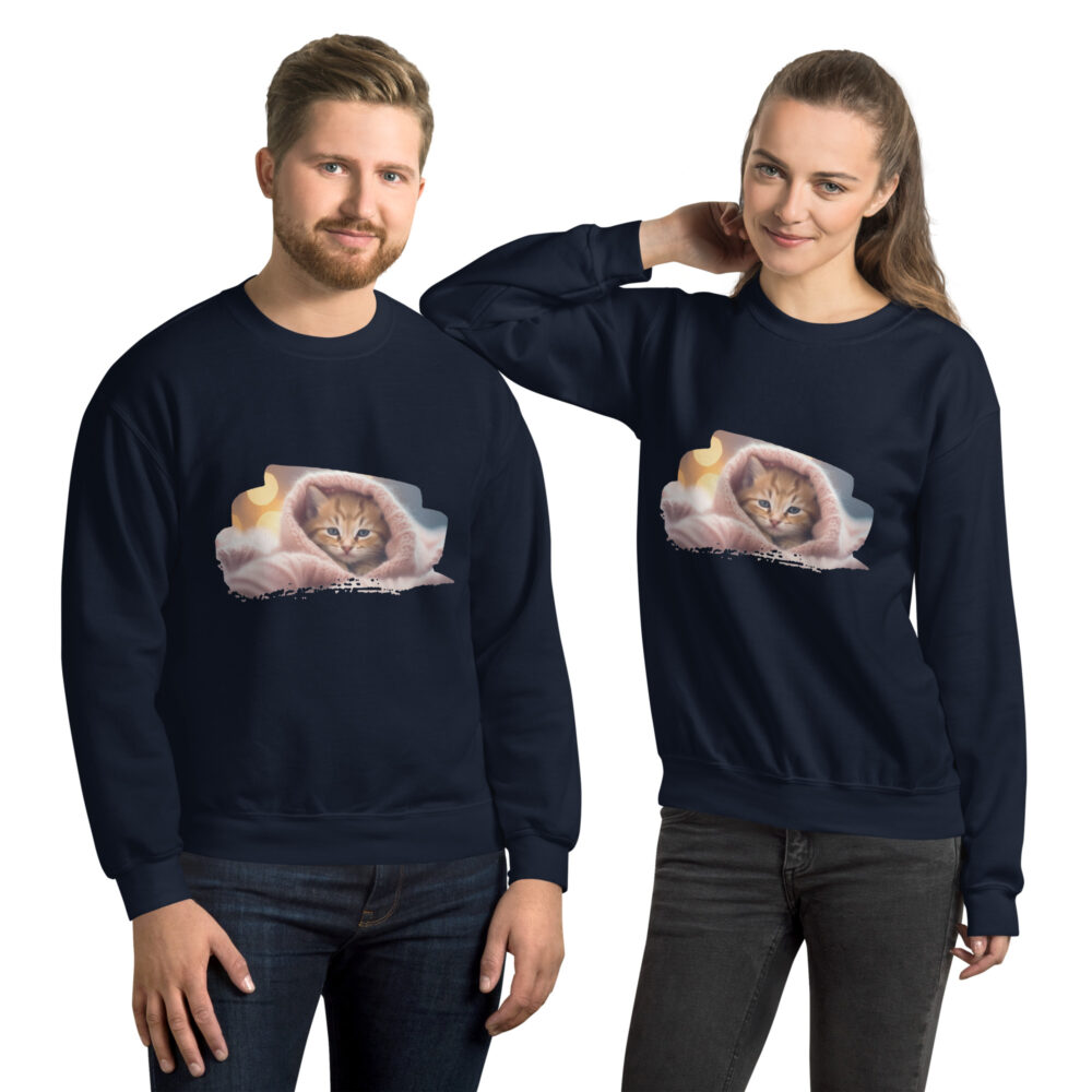 Cozy Blanket Kitten Comfort Crewneck - immagine 6